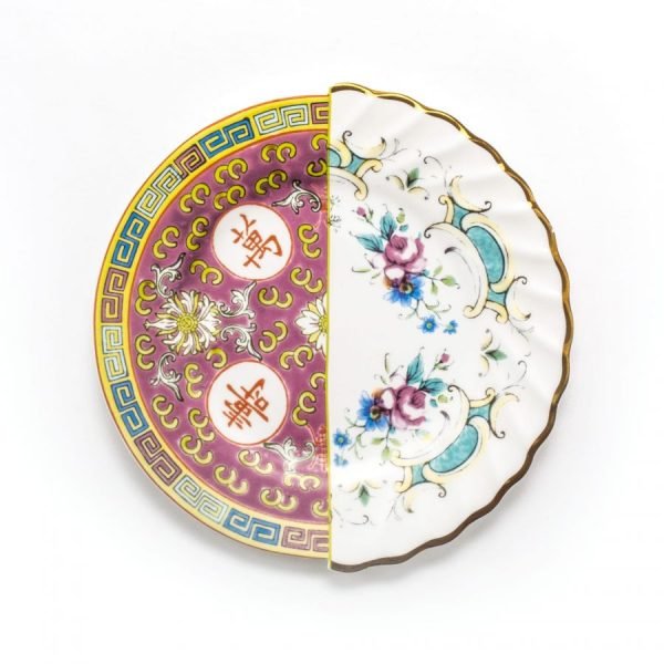 SELETTI Piatto dessert “Eudossia” Hybrid collection
