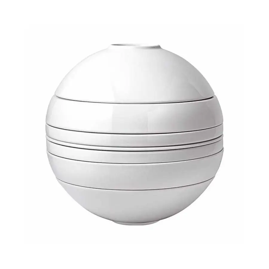 1016659080 Villeroy&Boch Iconic La Boule White Set stoviglie 7 pezzi - immagine 1