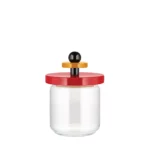 Barattolo design Ettore Sottsass,cl 100,rosso