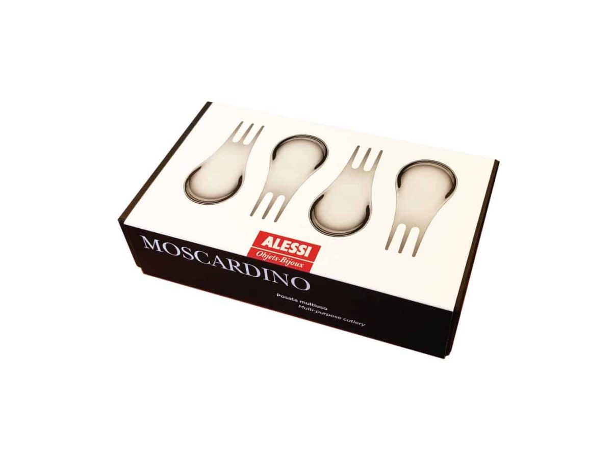 ALESSI Set 4 posate multiuso "Moscardino" - immagine 2