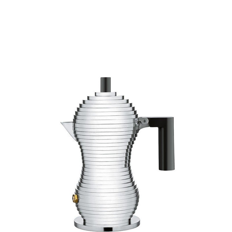 MDL02 1 B foto 6 ALESSI Caffettiera Pulcina 1 tazza - manico nero - immagine 1