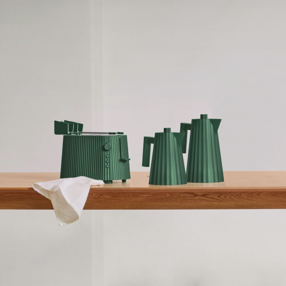 MDL08 GR foto 3 ALESSI Tostapane Plissé verde - immagine 2