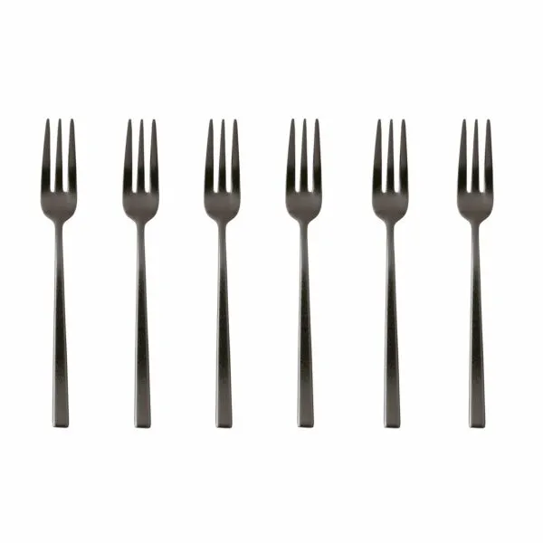 Set 6 forchettine da dolce "Rock-PVD" Sambonet,colore Diamond