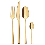 Sambonet Servizio di posate da tavola  Rock-PVd Gold - 24 PZ