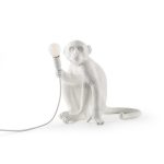 Lampada "Monkey Lamp Sitting White"