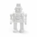 Articolo decorativo "My Robot", colore bianco