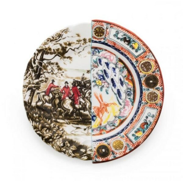 SELETTI Piatto piano “Eusapia” Hybrid collection