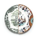 SELETTI Piatto piano “Ipazia” Hybrid collection