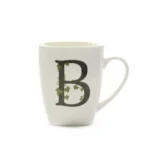 LA PORCELLANA BIANCA Mug Atupertu lettera "B"
