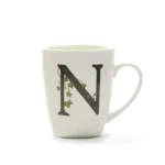 LA PORCELLANA BIANCA Mug Atupertu lettera "N"