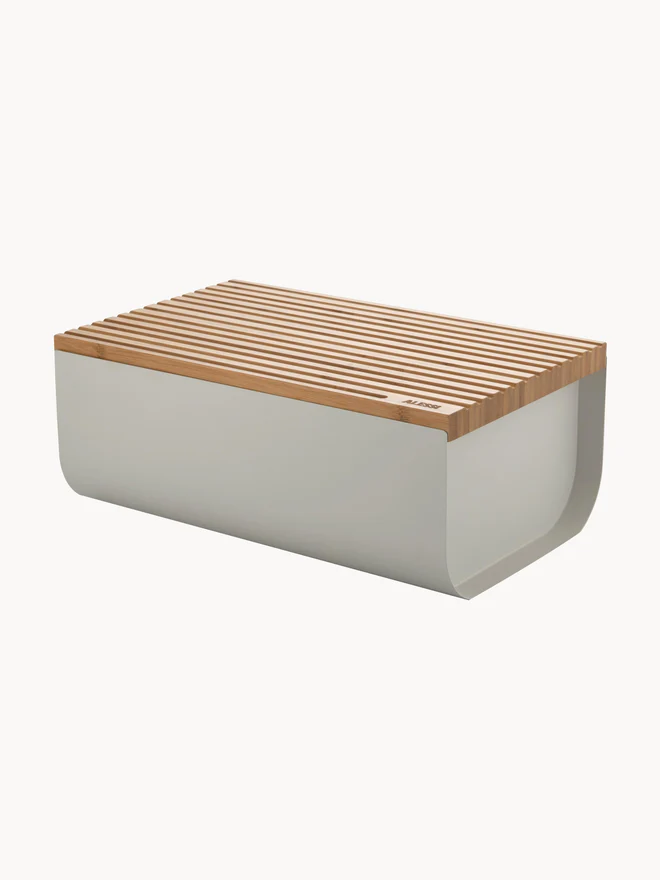 BG03 WG foto 4 ALESSI Cassetta portapane "Mattina" colore Warm grey - immagine 1
