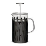 ALESSI Infusiera/Caffettiera a presso-filtro "Bark" colore nero