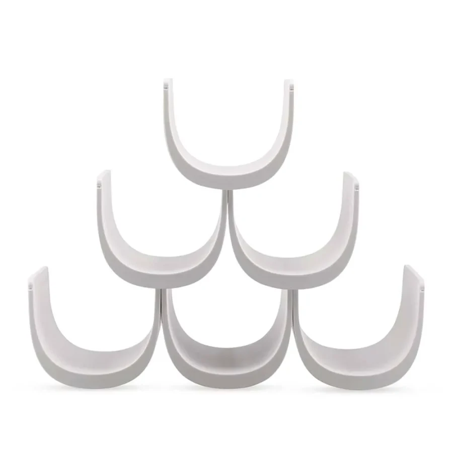 GIA13 W foto 1 ALESSI Portabottiglie modulabile "Noè" bianco - immagine 1