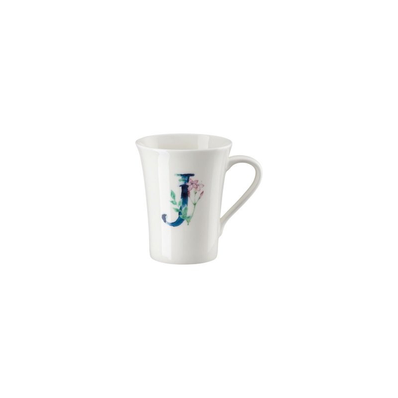 02048 727389 15505 foto 1 Hutschenreuther Mug Flower Alphabet "J" - immagine 1