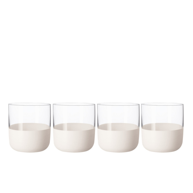 1137998240 foto 2 Villeroy & Boch Set 4 Bicchieri da shot "Manufacture Rock" bianco - immagine 1
