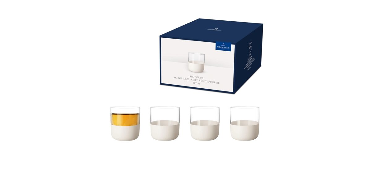 Villeroy & Boch Set 4 Bicchieri da shot "Manufacture Rock" bianco - immagine 3