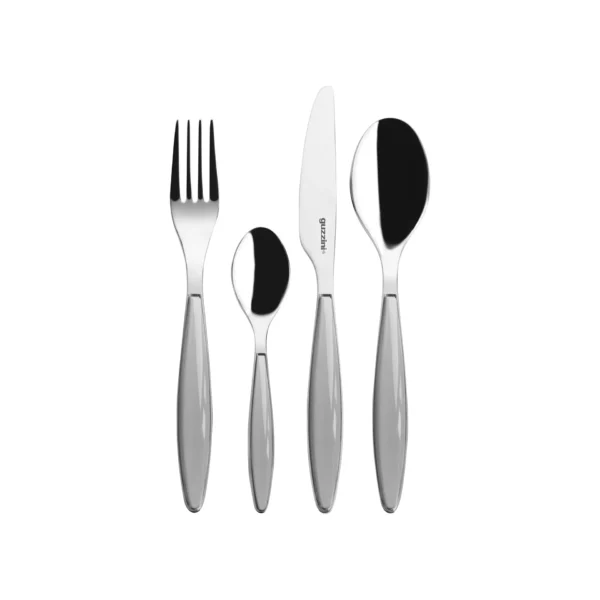 Guzzini Posate da tavola 24 pz "Feeling" grigio cielo