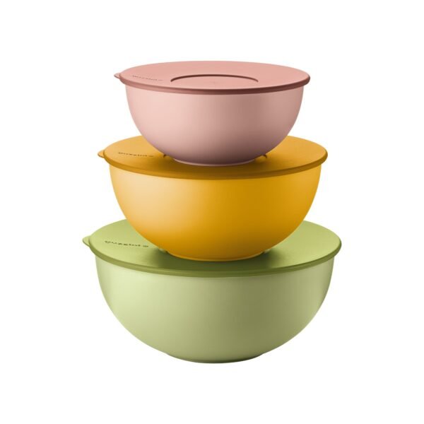 Guzzini Set 3 Contenitori con coperchi "EVERYWHERE BIO" colori assortiti