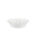 Alessi Cestino traforato bianco 21 cm – Vimini