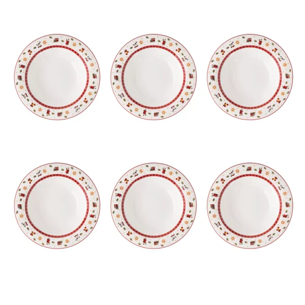 Villeroy & Boch Set 6 piatti fondi Toy's Delight Special bianco