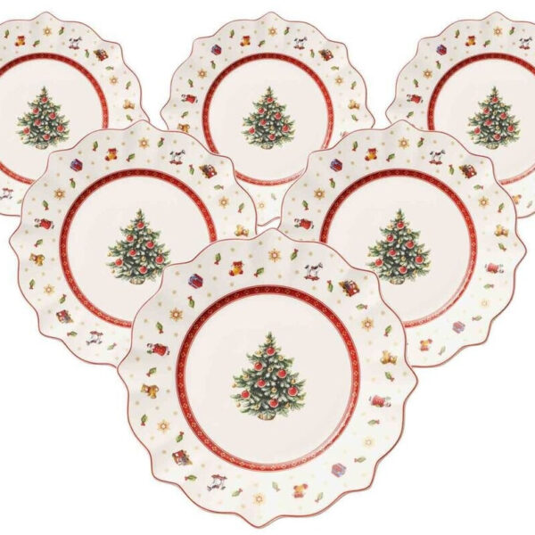 Villeroy & Boch Set 6 piatti dessert/colazione Toy's Delight colore bianco