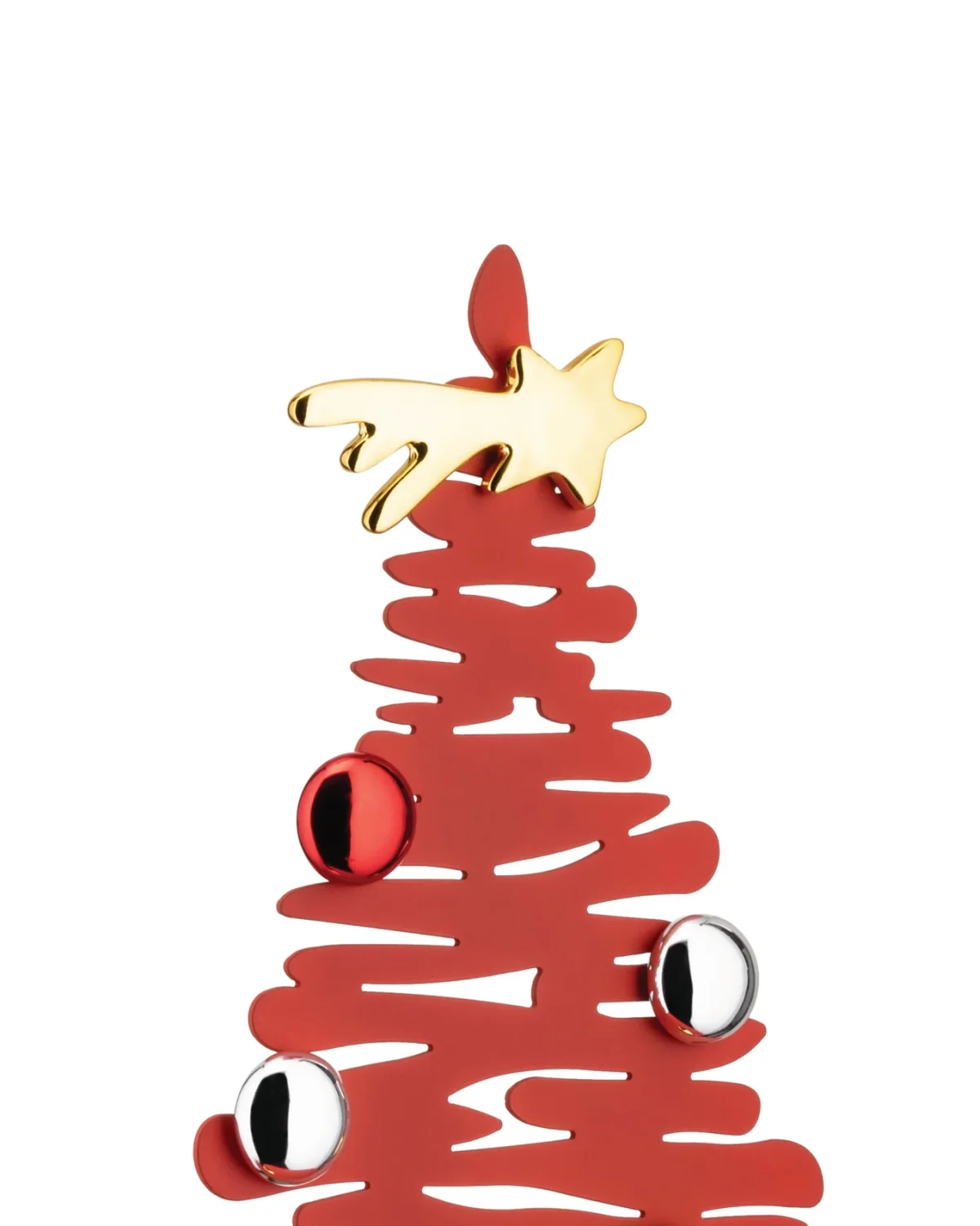 BM06.30 R foto 2 Alessi Albero di Natale Bark rosso h. cm 30 - immagine 3