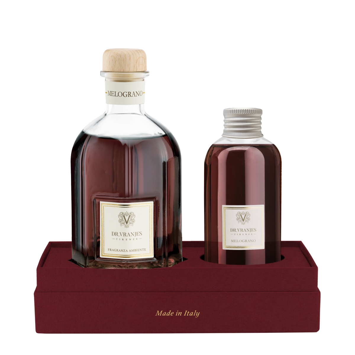 Dr Vranjes Firenze Cofanetto Set diffusore da 250 ml + refill 150 ml "Melograno" - immagine 3