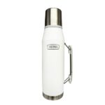 THERMOS™ Bottiglia per bevande in acciaio inossidabile "CORTINA" da 1,3 l. - bianco