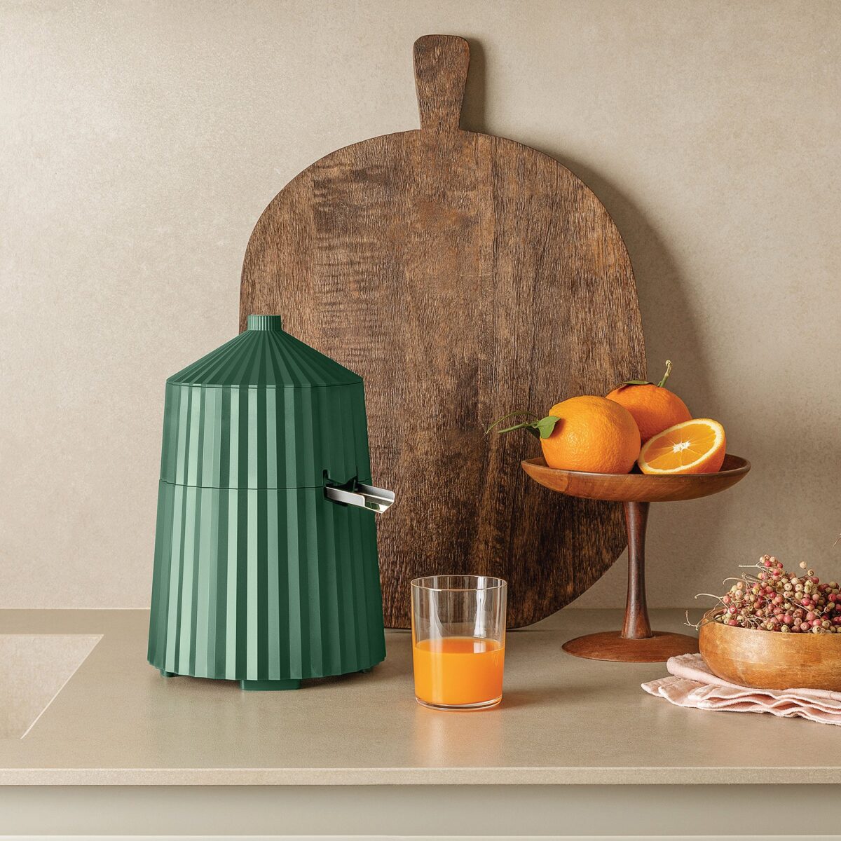 ALESSI Spremiagrumi elettrico Plissé verde - immagine 3