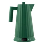 ALESSI Bollitore elettrico con controllo della temperatura "Plissé", colore verde