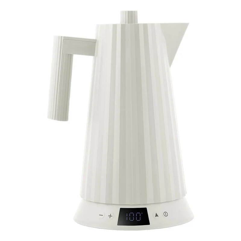 MDL21 W foto 1 ALESSI Bollitore elettrico con controllo della temperatura "Plissé", colore bianco - immagine 1