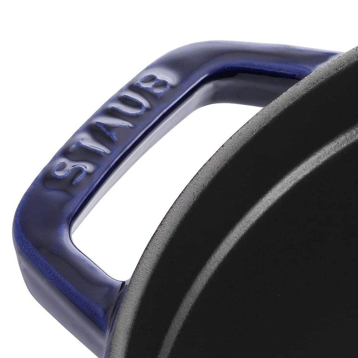 STAUB Cocotte rotonda ø 24 colore blu - immagine 3