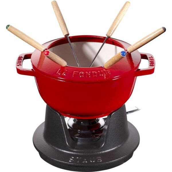 STAUB Set fonduta ø 18 cm , rosso