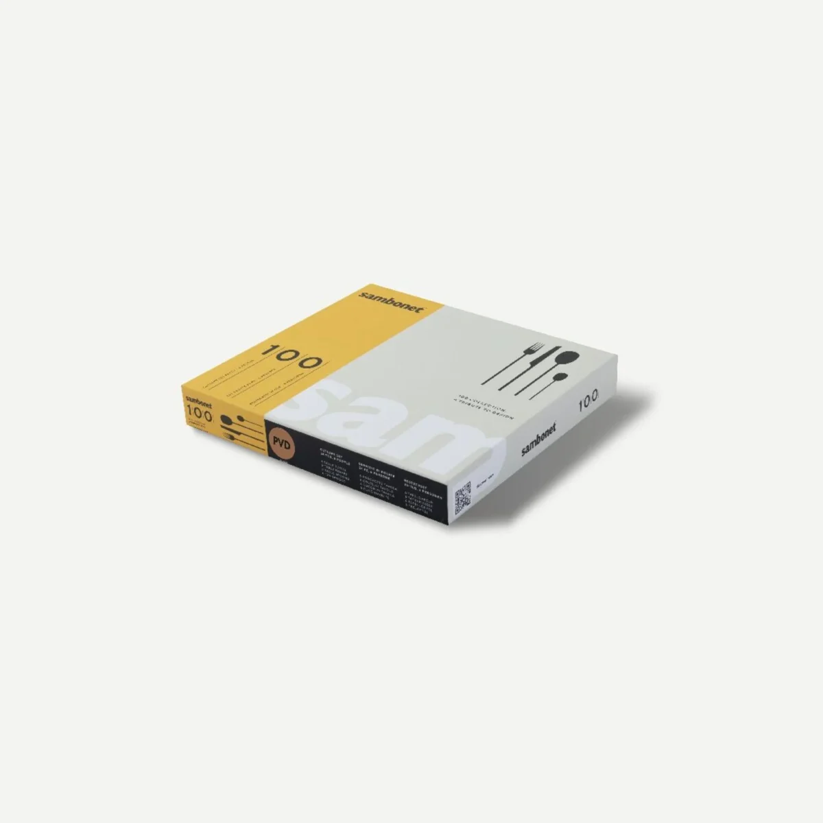 Sambonet  "100" Servizio di posate da tavola 24 pz in acciaio inox Mirror PVD Gold - immagine 5