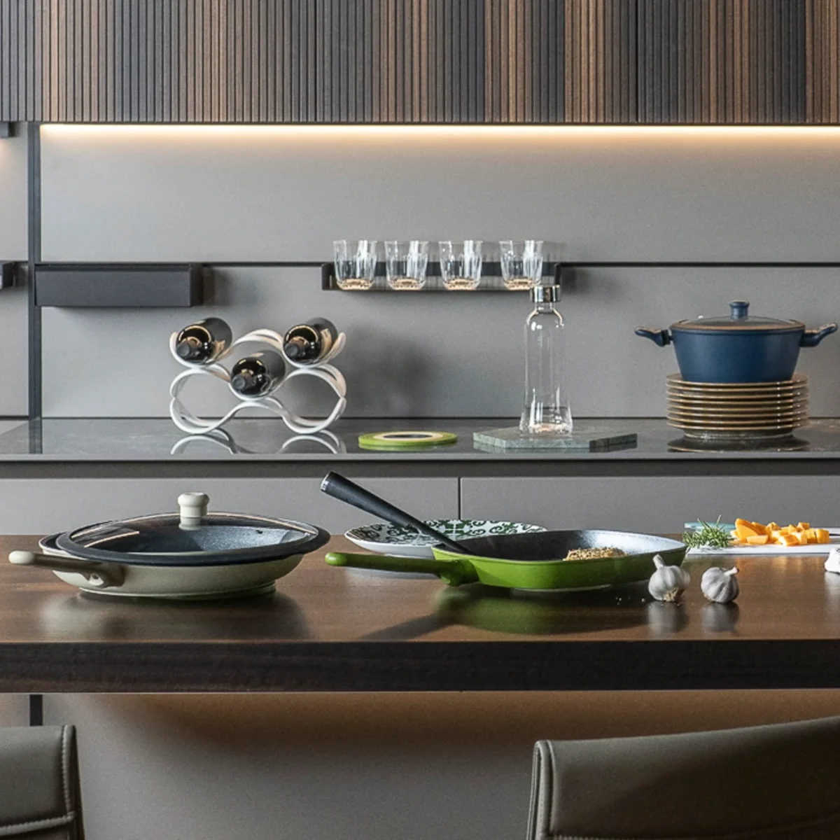 Guzzini Bistecchiera linea COOK&COLOR colore nero - immagine 2