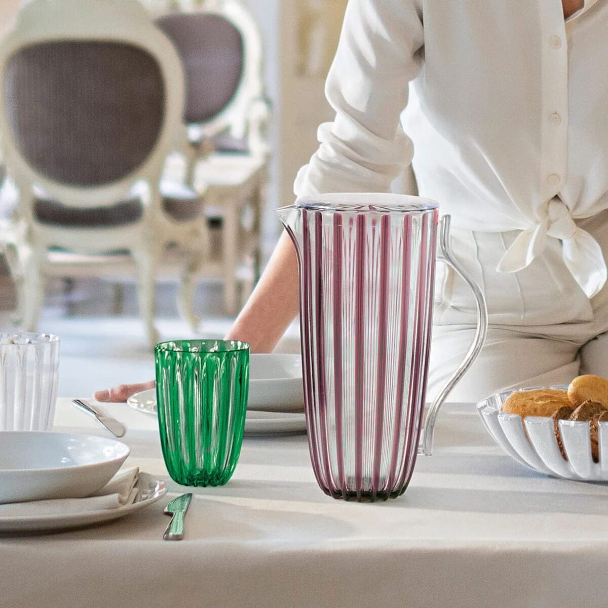 Guzzini Caraffa linea "Dolcevita" colore ametista - immagine 3