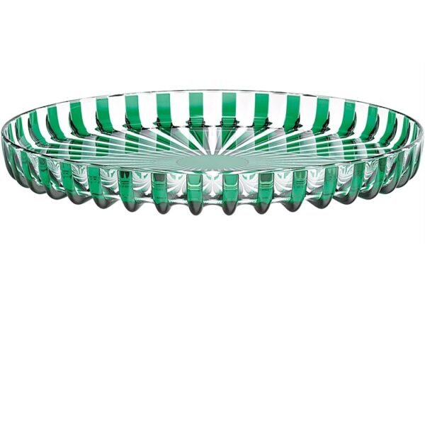 Guzzini Vassoio rotondo linea "Dolcevita" colore smeraldo