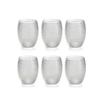 IVV Set 6 bicchieri "Helix" assortiti trasparenti