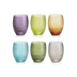 IVV Set 6 bicchieri "Helix" assortiti