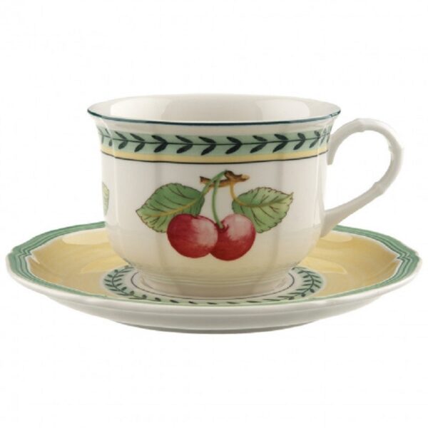 Villeroy & Boch Set 6 tazze da colazione con piattino "French Garden"
