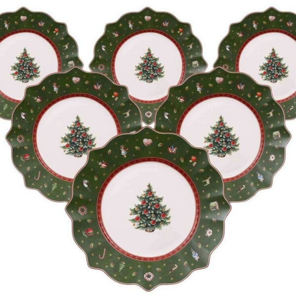 Villeroy & Boch Set 6 piatti dessert/colazione Toy's Delight colore verde