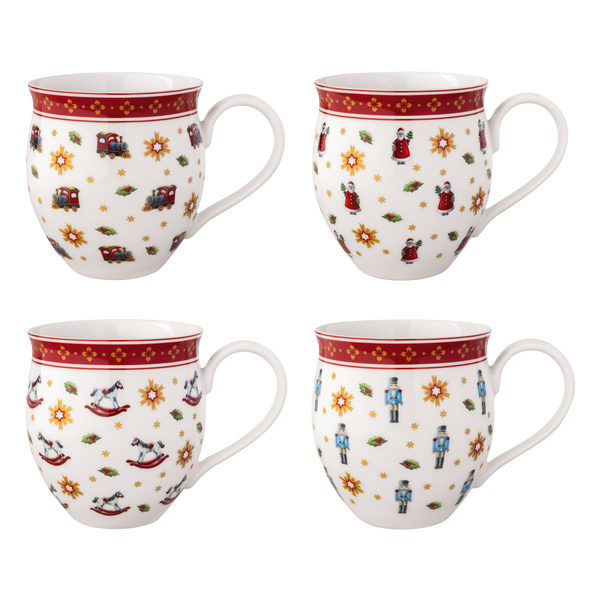 Villeroy & Boch Set 4 mug anniversario collezione Toy's Delight