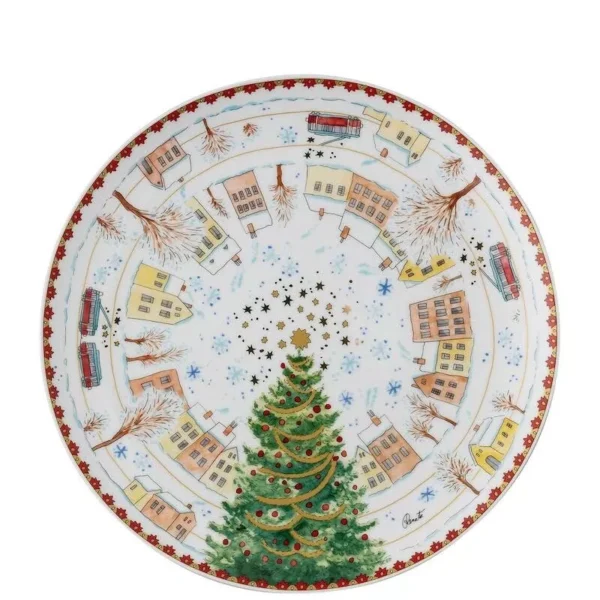 Hutschenreuther Piatto colazione ø 22 cm collezione Weihnachtsklänge 2023