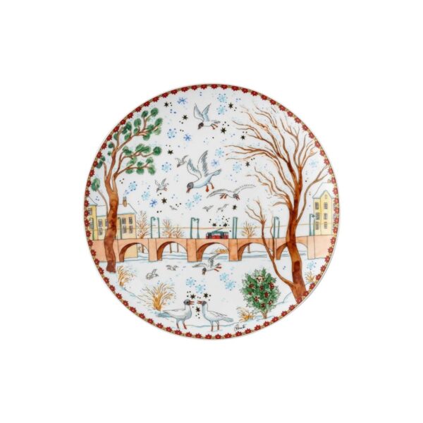 Hutschenreuther Piatto colazione ø 22 cm collezione Weihnachtsklänge 2023 decoro 727449
