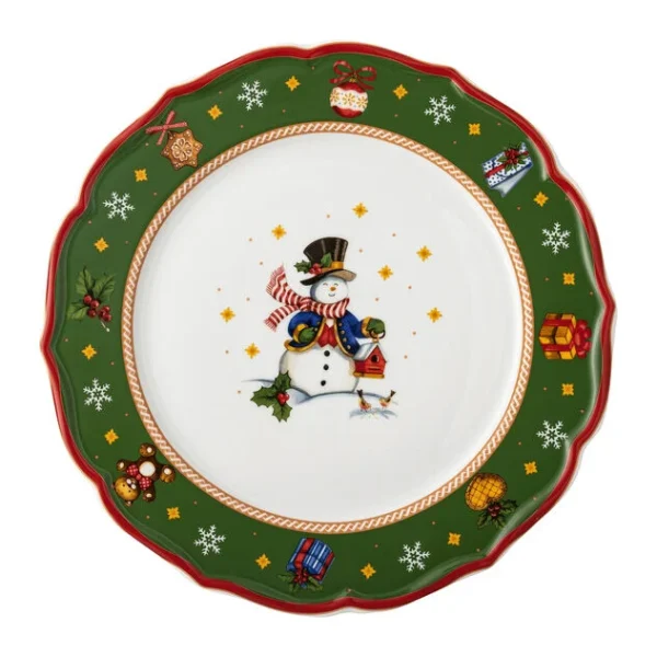 Hutschenreuther Piatto piano ø 33 collezione Happy Wintertime verde