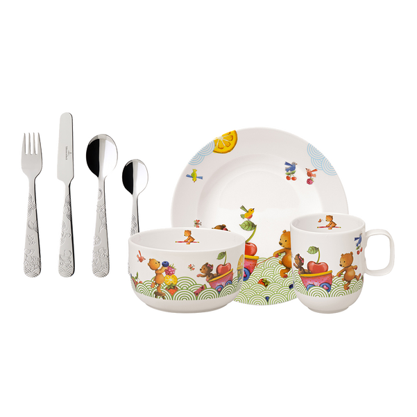Villeroy & Boch Set di stoviglie per bambini 7 pz decoro "Hungry as a Bear"