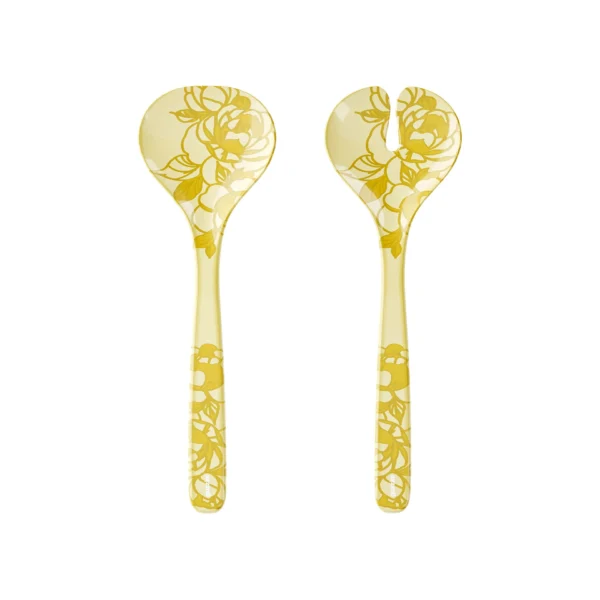 Guzzini Set posate per insalata "JOSEPHINE" colore Dusty yellow