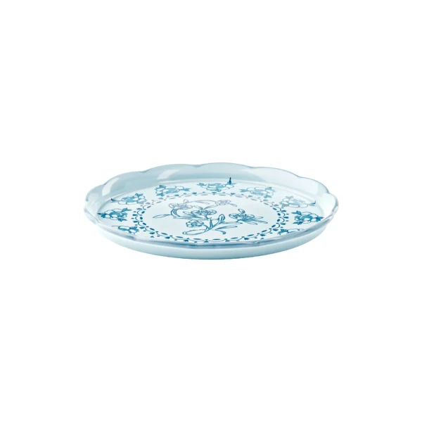 Guzzini Vassoio tondo "JOSEPHINE" colore Dusty blue