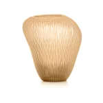 IVV Vaso Carving h. 23 colore pesca