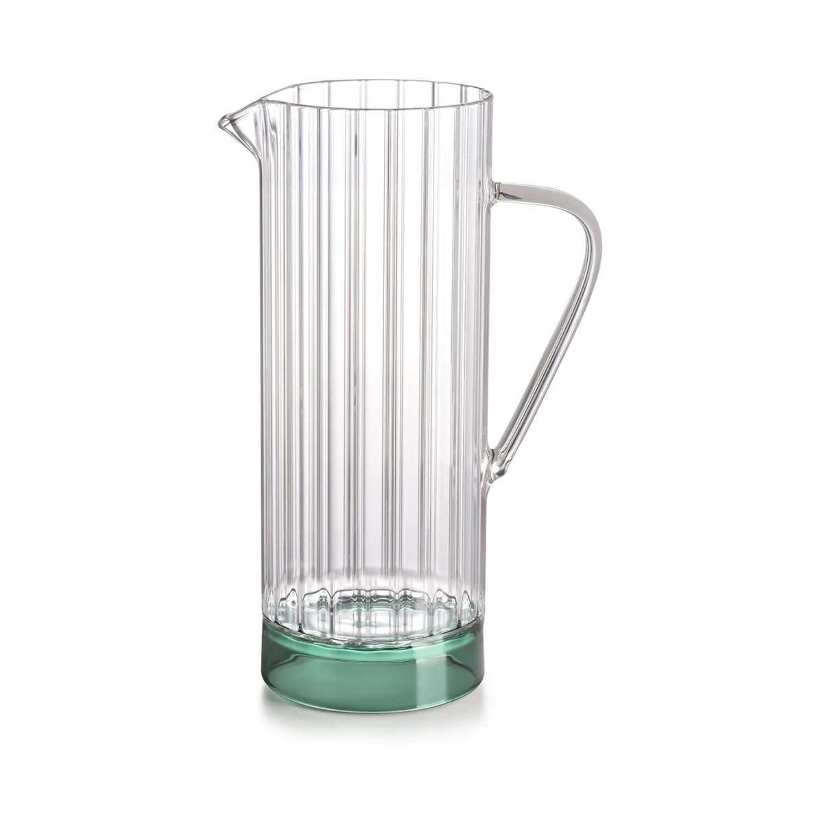 9134.1 foto 1 IVV Caraffa trasparente "Quattro note" base colore verde - immagine 1